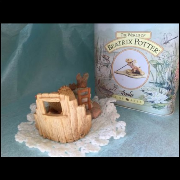 *Rare* Beatrix Potter “Hunca Munca and the Babies” Border Fine Arts Figurine - Picture 2 of 8